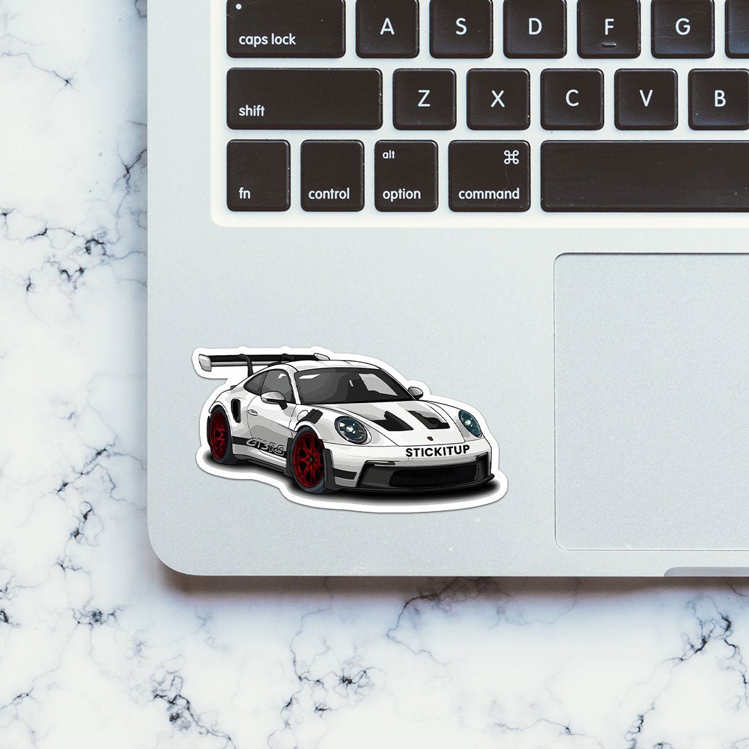 GT3 Sticker waterproof vinyl decal for laptop, bike, car & bottle