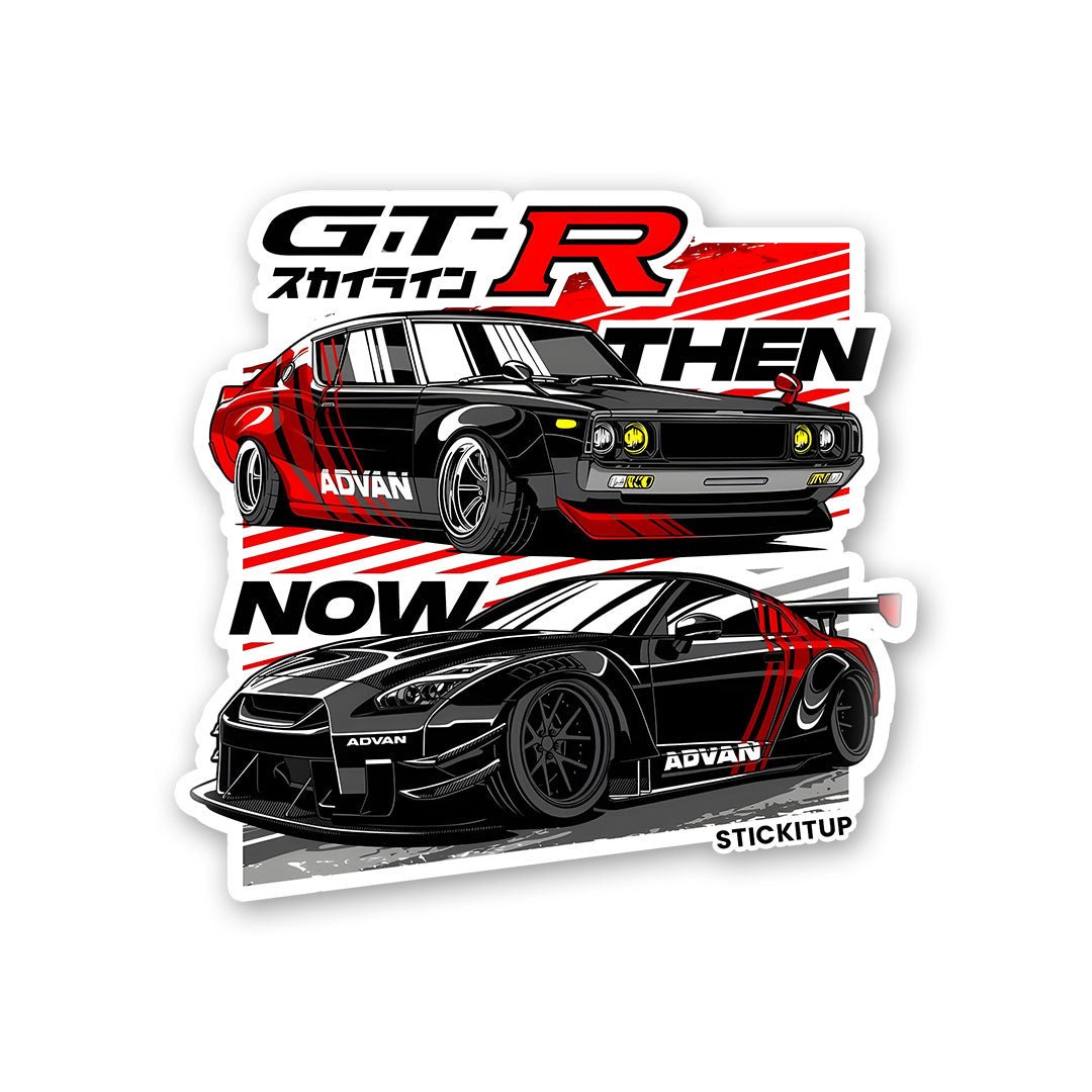 GTR ADVAN Sticker waterproof vinyl decal for laptop, bike, car & bottle