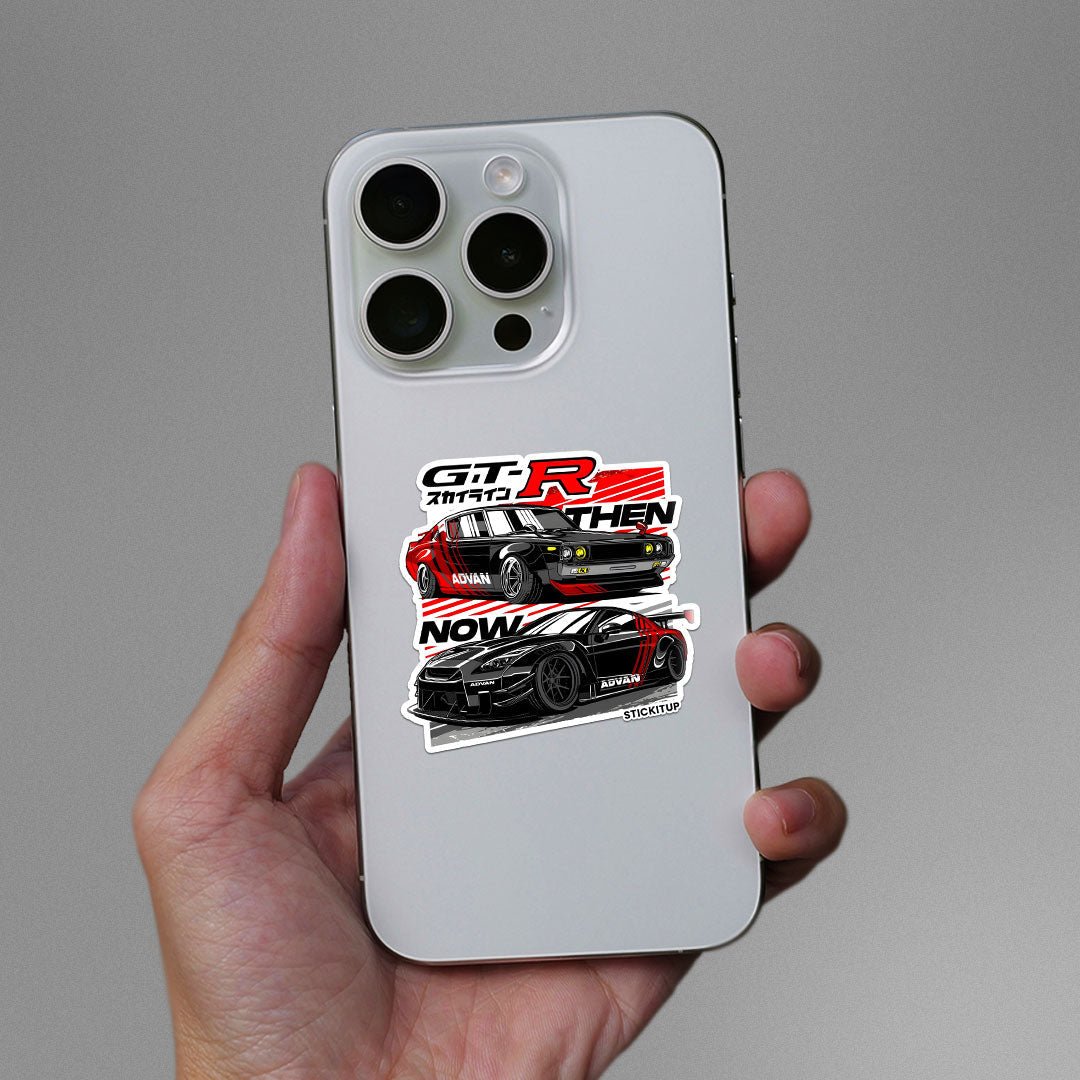 GTR ADVAN Sticker waterproof vinyl decal for laptop, bike, car & bottle