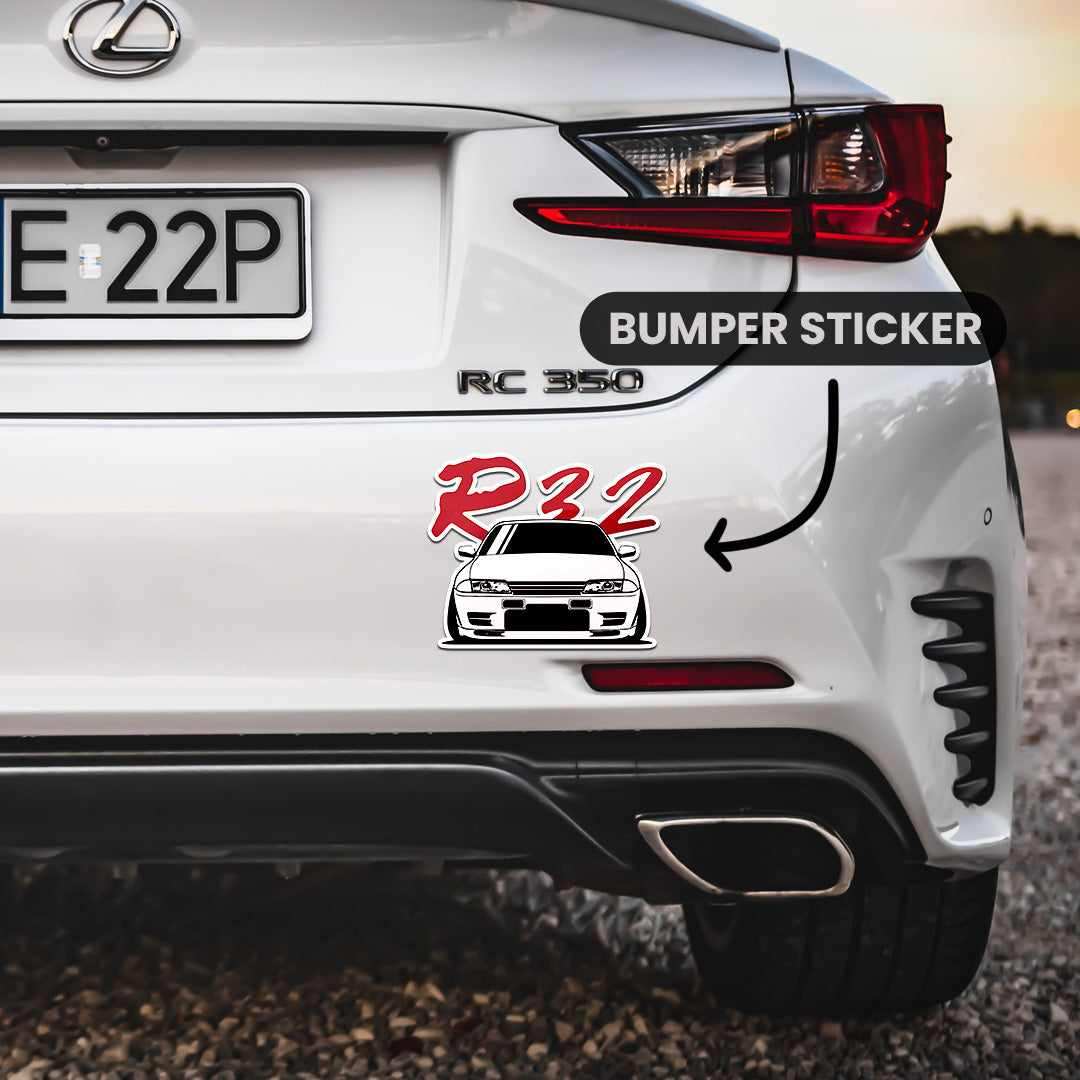 GTR R32 Bumper Sticker - STICK IT UP