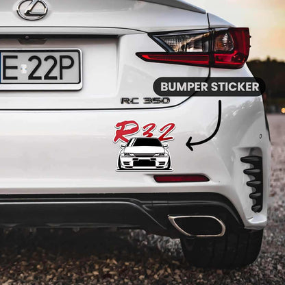 GTR R32 Bumper Sticker - STICK IT UP