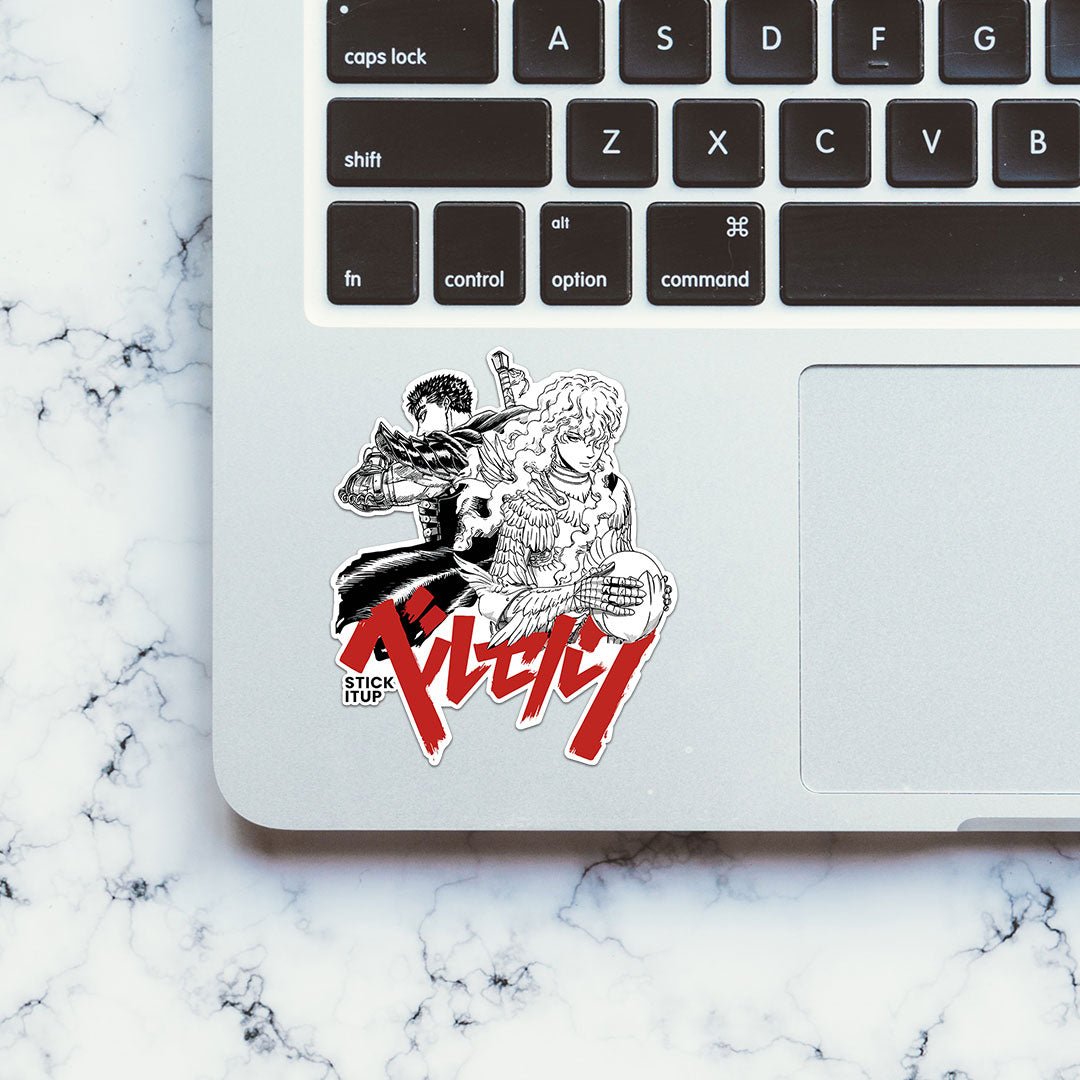 Guts And Griffith Sticker waterproof vinyl decal for laptop, bike, car & bottle