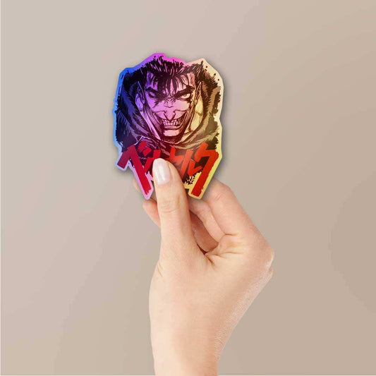 Guts Berserk Holographic Sticker - STICK IT UP