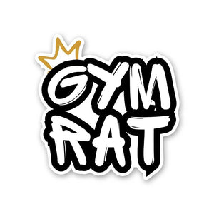 Gym Rat Sticker waterproof vinyl decal for laptop, bike, car & bottle