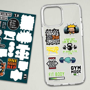 Gym Sheet waterproof vinyl decal for laptop, bike, car & bottle