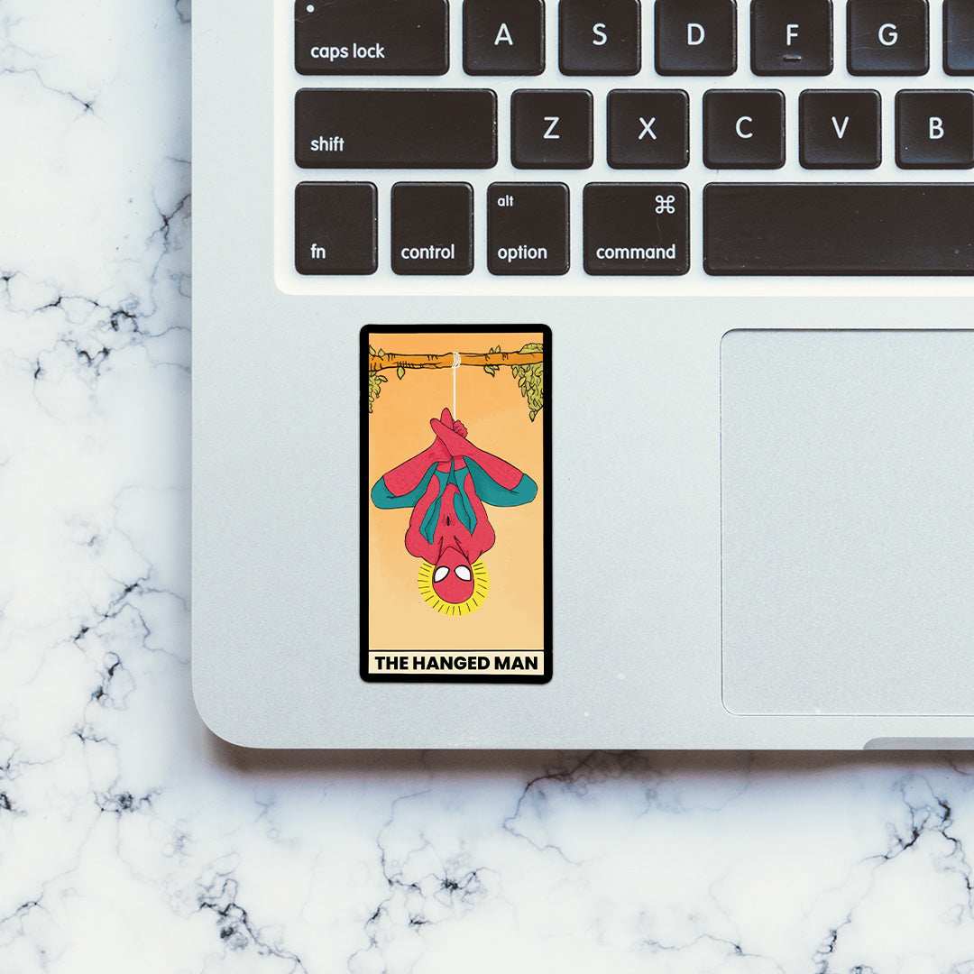 Hanged Man Sticker waterproof vinyl decal for laptop, bike, car & bottle