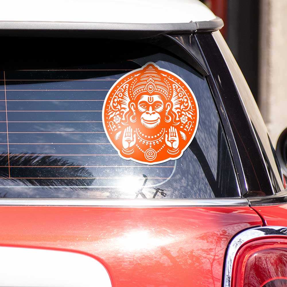 Hanneman Sticker Buy Hanuman Bumper Sticker Online | Premium Waterproof Vinyl | STICK IT UP