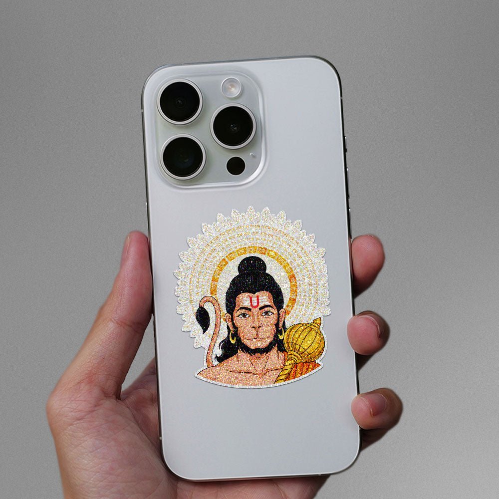 Hanuman Golden Halo Glitter Sticker - Glitter Stickers | STICK IT UP