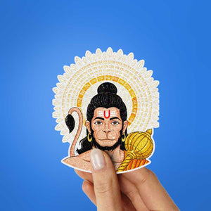 Hanuman Golden Halo Glitter Sticker - Glitter Stickers | STICK IT UP
