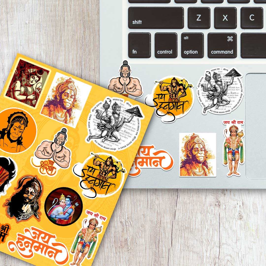 Hanneman Sticker Buy Hanuman Mini Sticker Sheet Online | Premium Waterproof Vinyl ...
