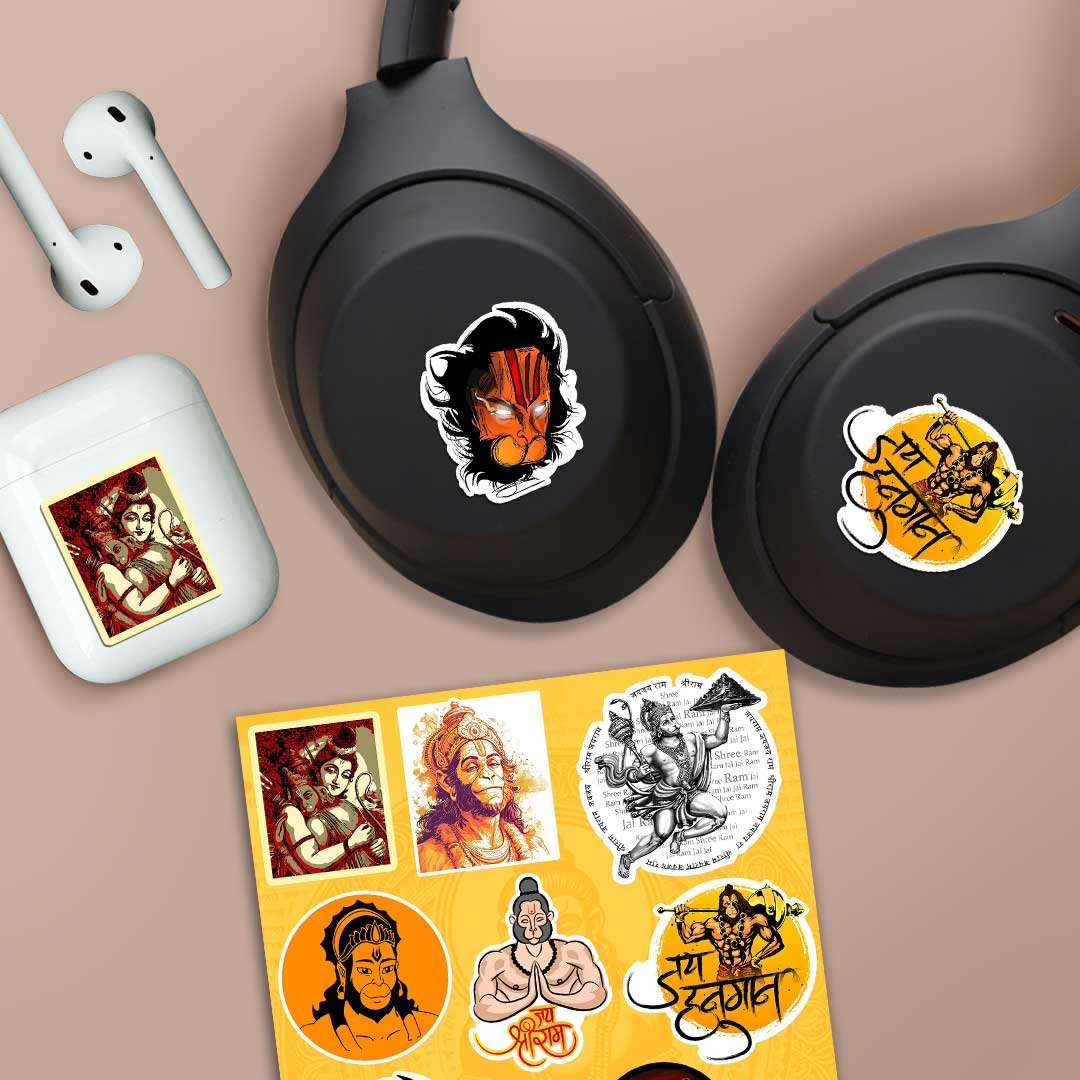 Hanneman Sticker Buy Hanuman Mini Sticker Sheet Online | Premium Waterproof Vinyl ...