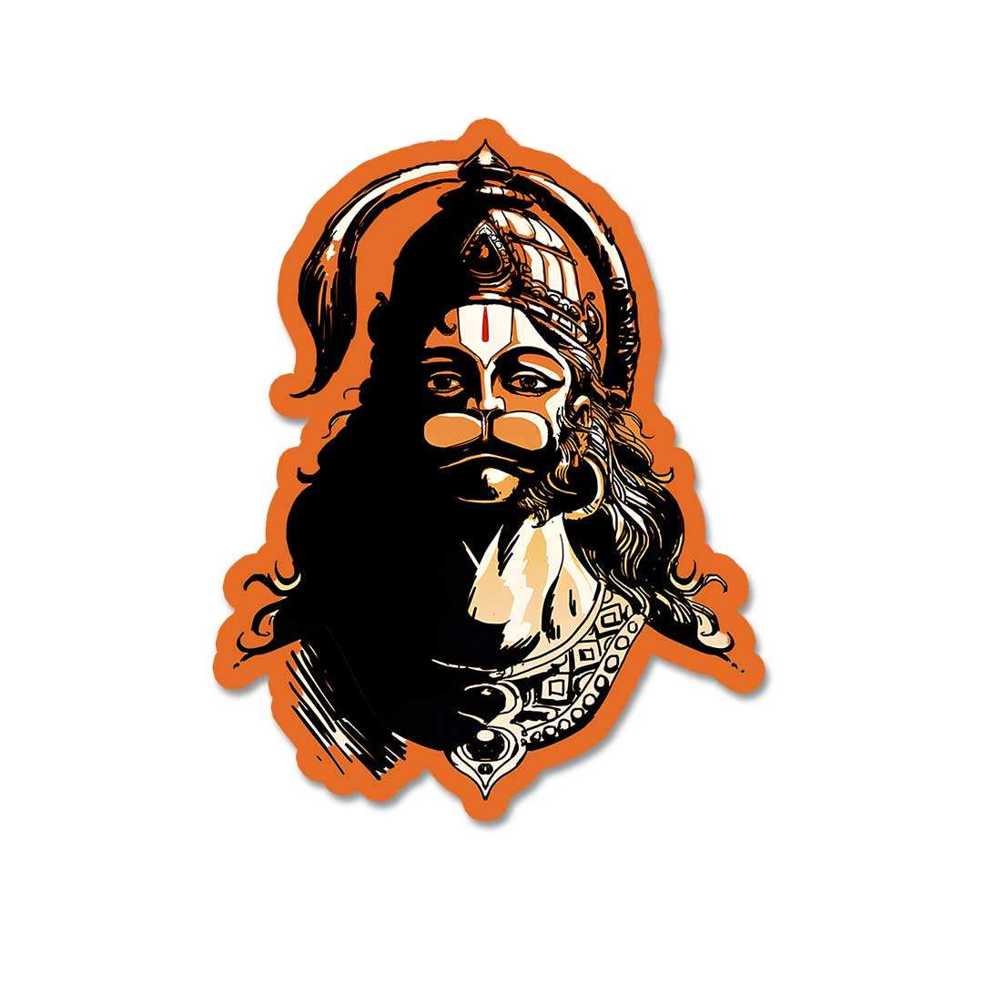 Hanneman Sticker Buy Hanuman Sticker Online | Premium Waterproof Vinyl | STICK IT UP