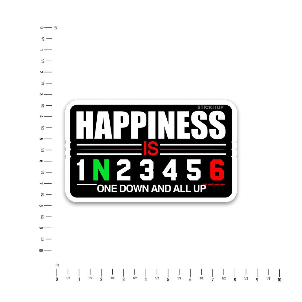 Happiness Bumper Sticker - STICK IT UP