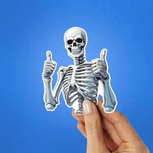 HAPPY SKULL Sticker waterproof vinyl decal for laptop, bike, car & bottle