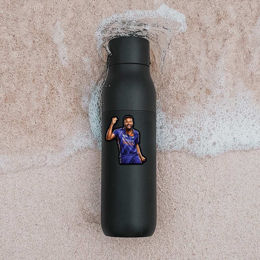 Hardik Pandya Sticker waterproof vinyl decal for laptop, bike, car & bottle