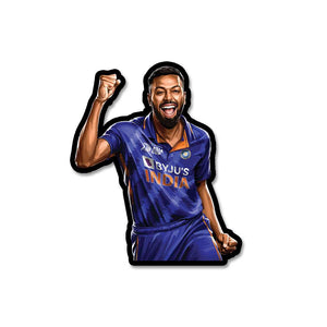 Hardik Pandya Sticker waterproof vinyl decal for laptop, bike, car & bottle