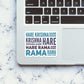 Hare Krishna Hare Rama Sticker waterproof vinyl decal for laptop, bike, car & bottle