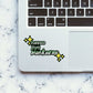 Hasso Jiyo Muskurao Stickers waterproof vinyl decal for laptop, bike, car & bottle
