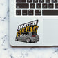 Hatch Society Grey Car Glitter Sticker