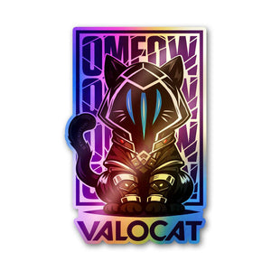 Headshot Kitty Holographic Stickers - Holographic stickers | STICK IT UP