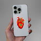 HEART ON FIRE Sticker waterproof vinyl decal for laptop, bike, car & bottle