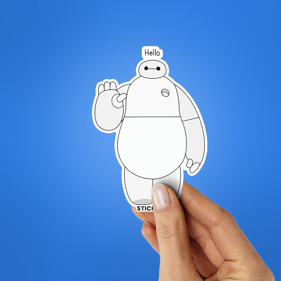 Hello 1.0 Sticker waterproof vinyl decal for laptop, bike, car & bottle