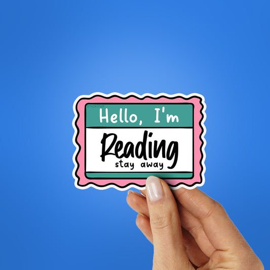 Hello I M Reading Sticker - STICK IT UP