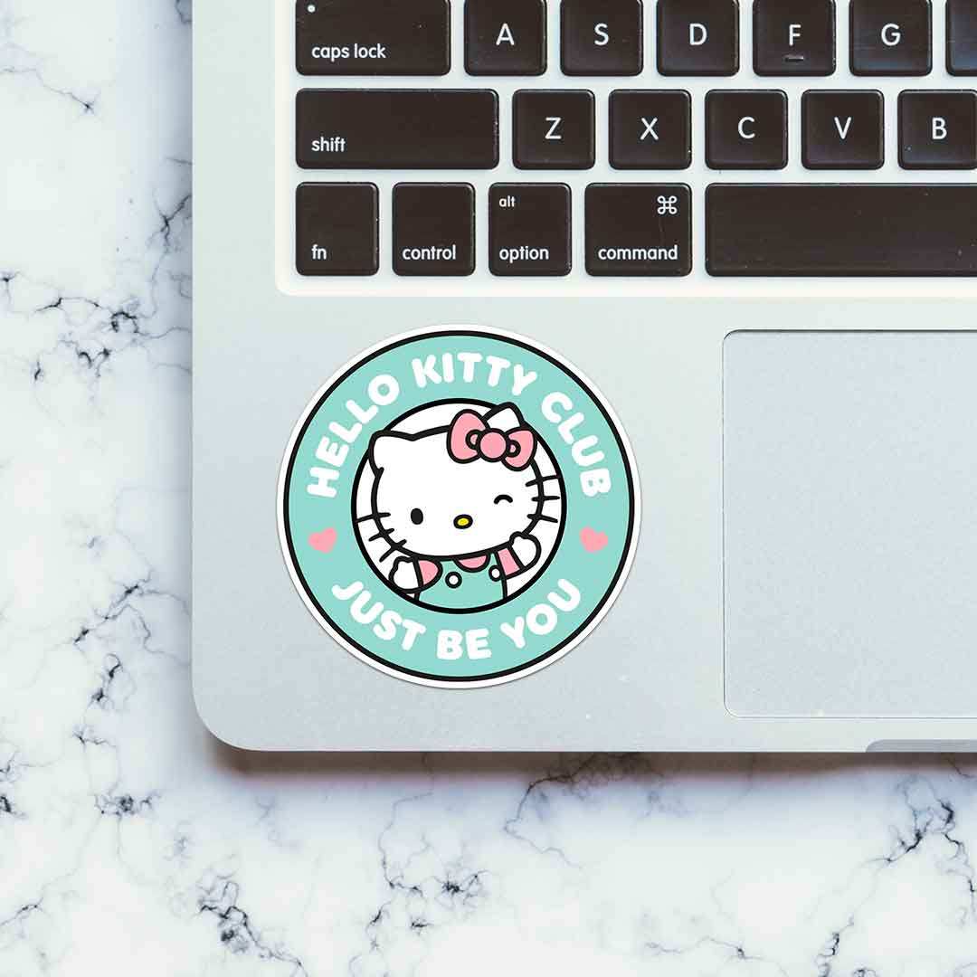 Hello Kitty Club Sticker waterproof vinyl decal for laptop, bike, car & bottle