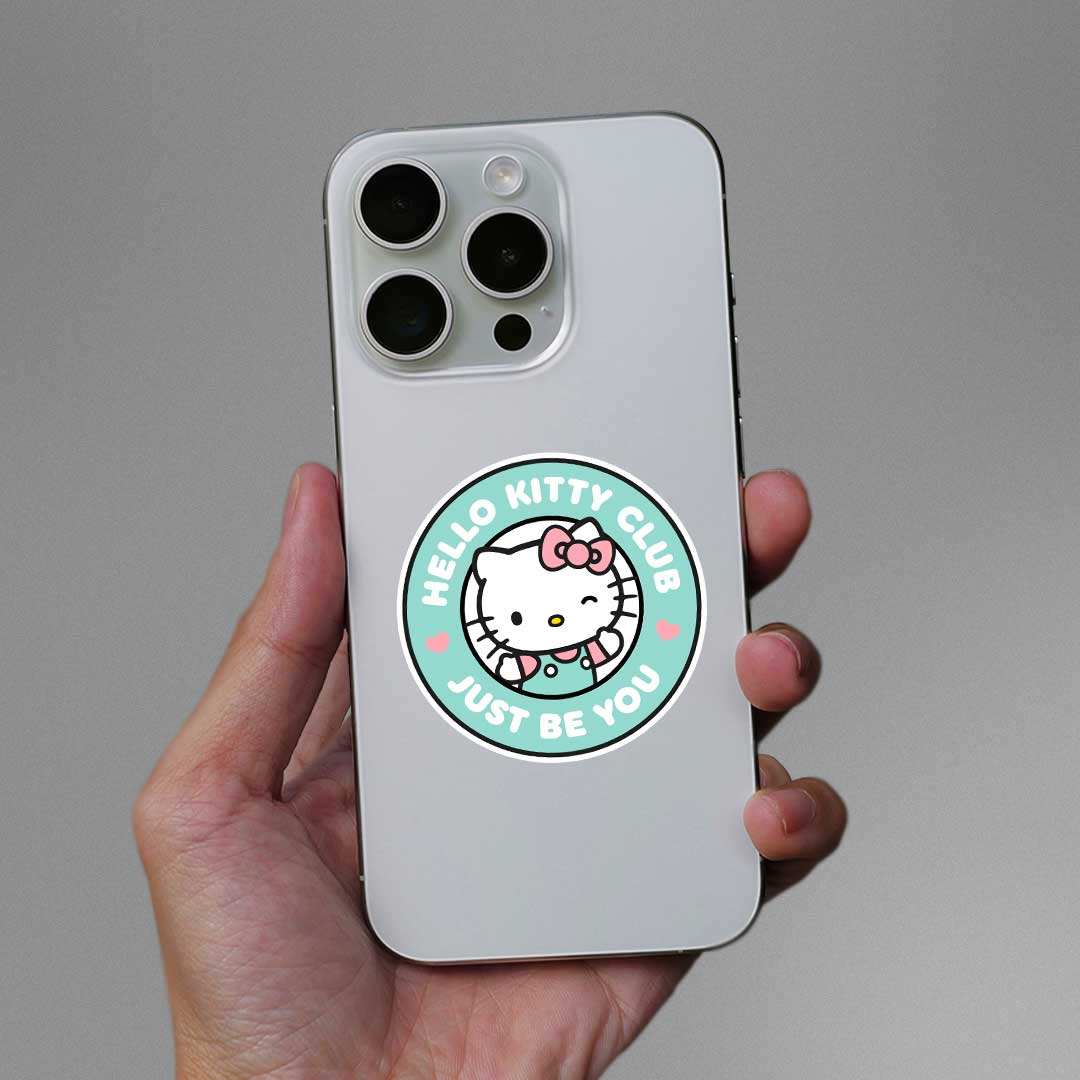 Hello Kitty Club Sticker waterproof vinyl decal for laptop, bike, car & bottle