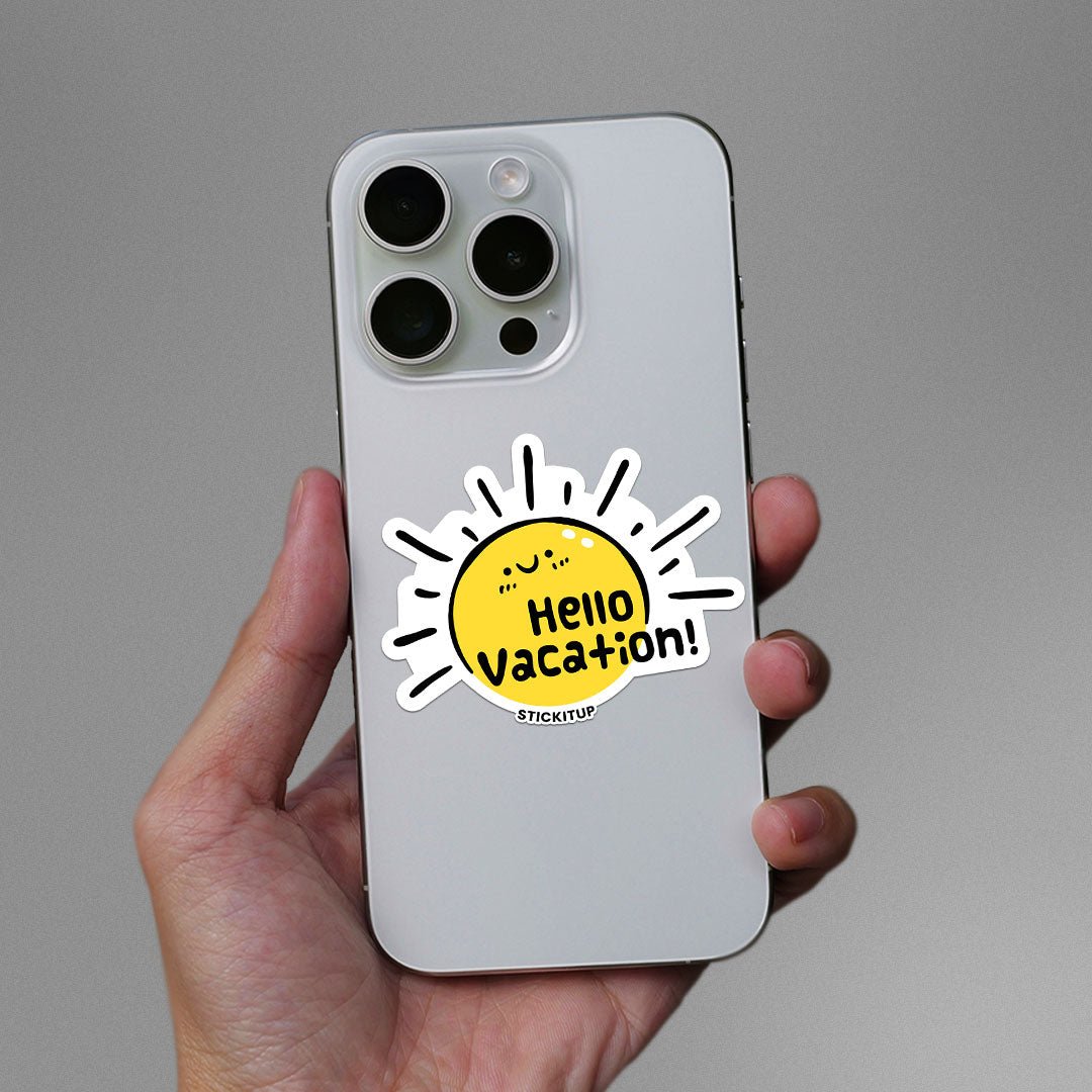 Hello Vacation Sticker - STICK IT UP