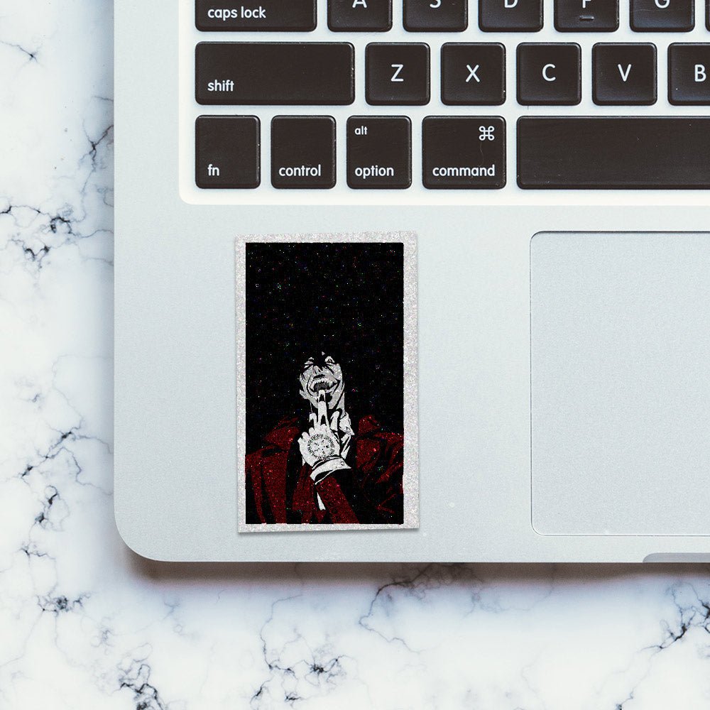 Hellsing Ultimate Glitter Sticker waterproof vinyl decal for laptop, bike, car & bottle
