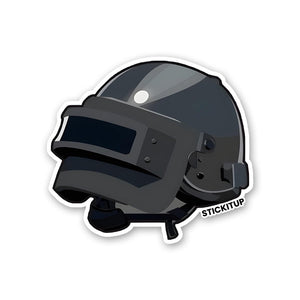 HELMET Sticker waterproof vinyl decal for laptop, bike, car & bottle