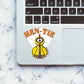 Hen tie Sticker waterproof vinyl decal for laptop, bike, car & bottle