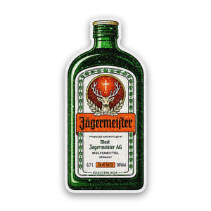 Herbal Liqueur Bottle Glitter Sticker - Glitter Stickers | STICK IT UP