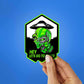 Hey Lets Go To Space Sticker waterproof vinyl decal for laptop, bike, car & bottle