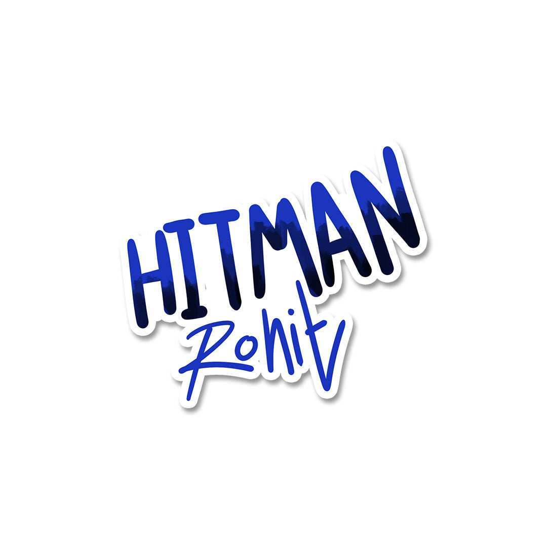Hitman Rohit Sticker waterproof vinyl decal for laptop, bike, car & bottle