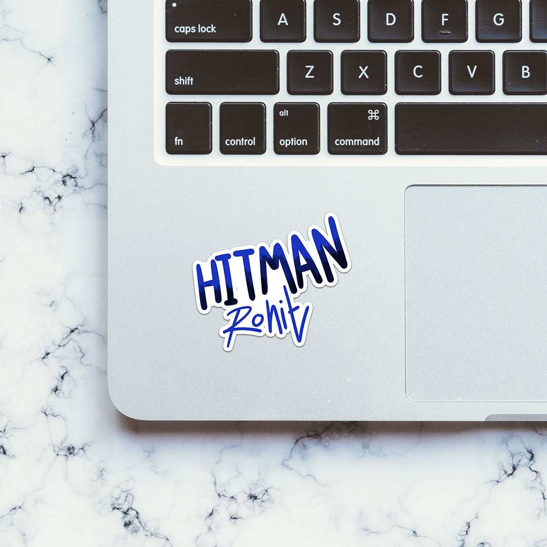 Hitman Rohit Sticker waterproof vinyl decal for laptop, bike, car & bottle