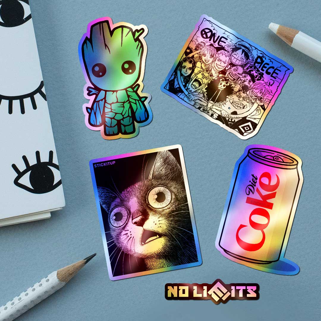 Holographic Best-Seller Sticker Pack [5 Sticker] - Sticker Packs | STICK IT UP