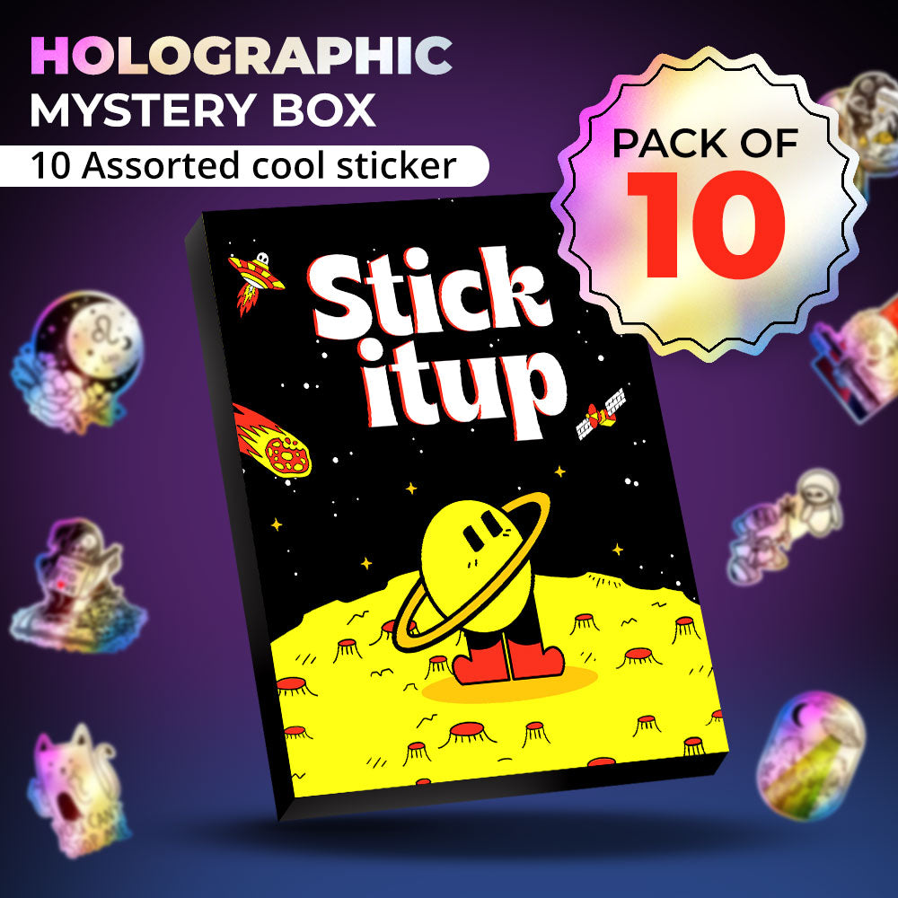 Holographic Mystery Box with 10 random holographic stickers by STICK IT UP