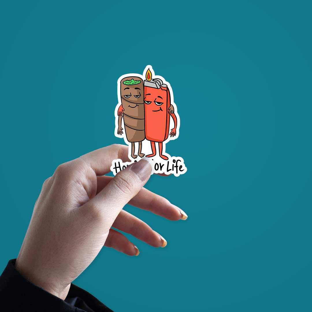 Homies For Life Sticker waterproof vinyl decal for laptop, bike, car & bottle