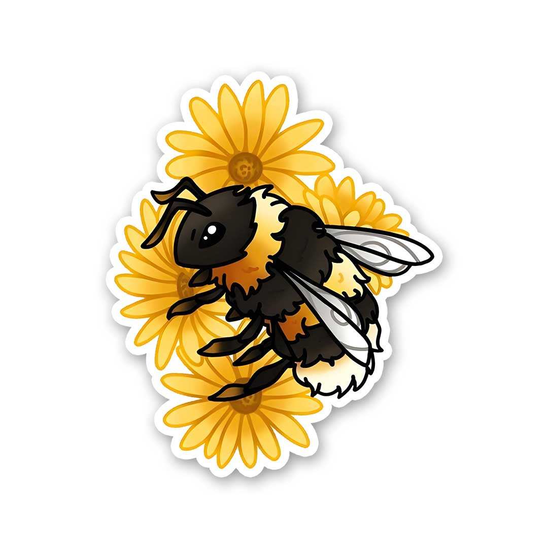 Honeybee Sticker waterproof vinyl decal for laptop, bike, car & bottle