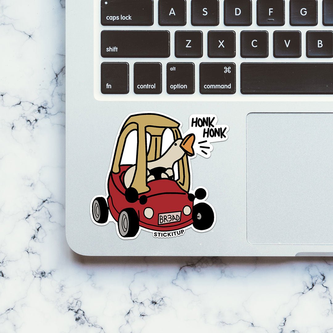 Honk Honk Sticker waterproof vinyl decal for laptop, bike, car & bottle