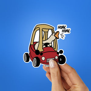 Honk Honk Sticker waterproof vinyl decal for laptop, bike, car & bottle