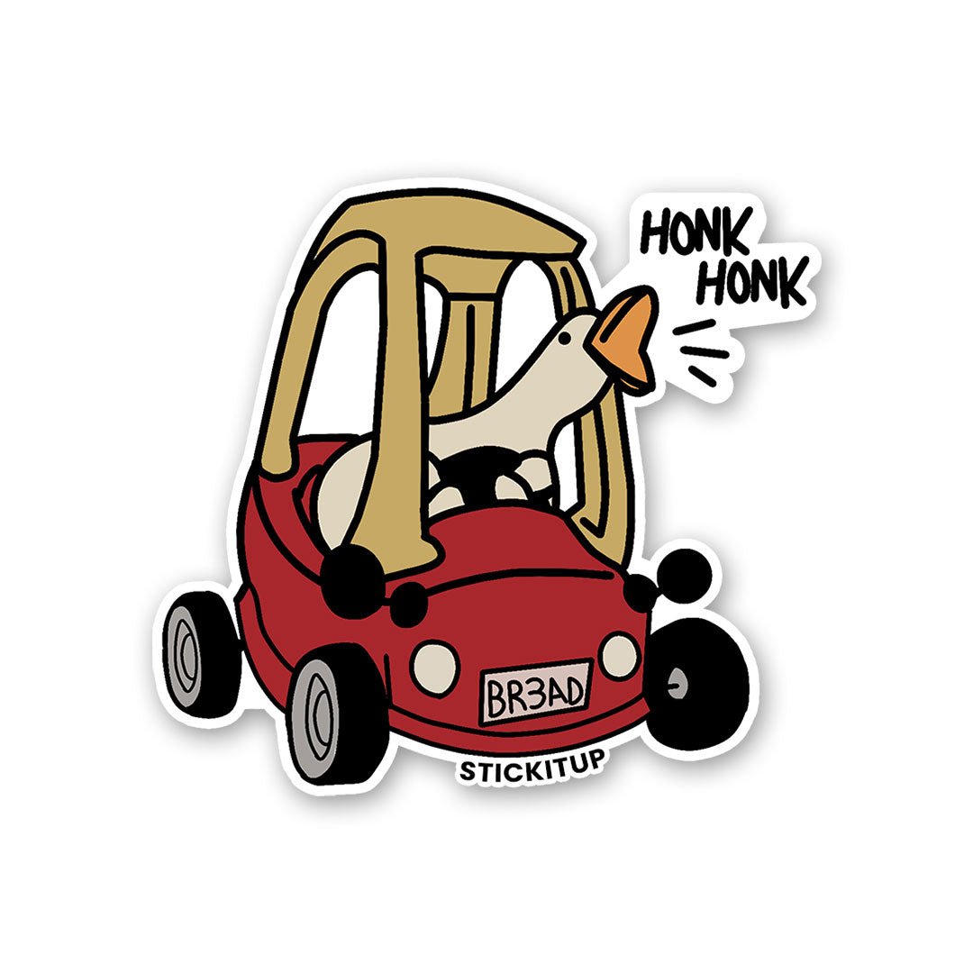 Honk Honk Sticker waterproof vinyl decal for laptop, bike, car & bottle