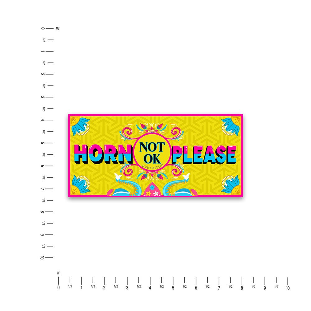 Horrn not ok Bumper Sticker - STICK IT UP