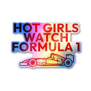Hot Girls Watch Fast Cars Holographic Stickers - Holographic stickers | STICK IT UP