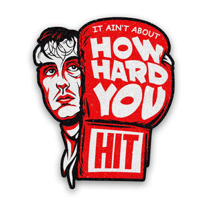 How Hard You Hit Boxer Glitter Sticker - Glitter Stickers | STICK IT UP