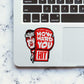 How Hard You Hit Boxer Glitter Sticker - Glitter Stickers | STICK IT UP