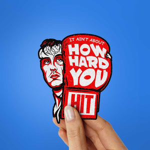 How Hard You Hit Boxer Glitter Sticker - Glitter Stickers | STICK IT UP