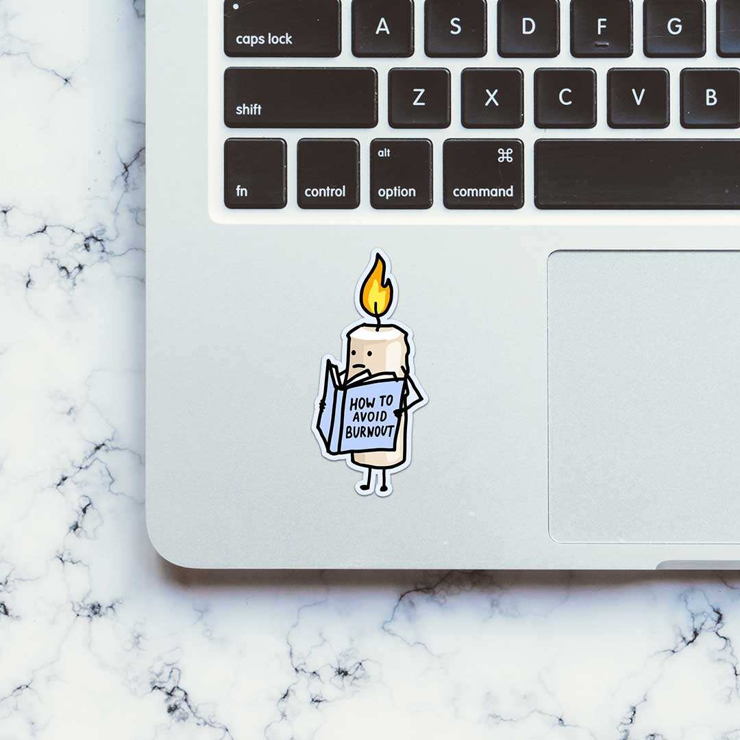 How To Avoid Burnout Sticker waterproof vinyl decal for laptop, bike, car & bottle
